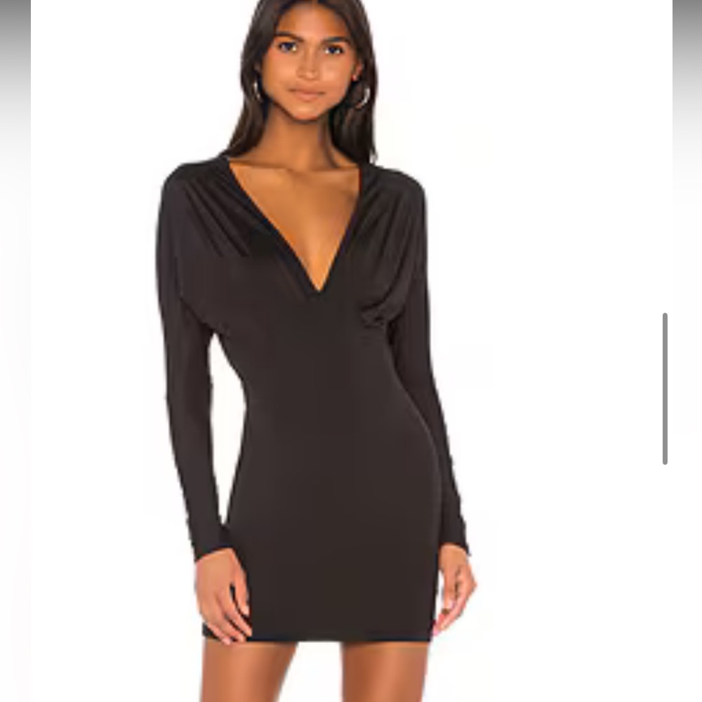 Elegant Black Long Sleeve Dress